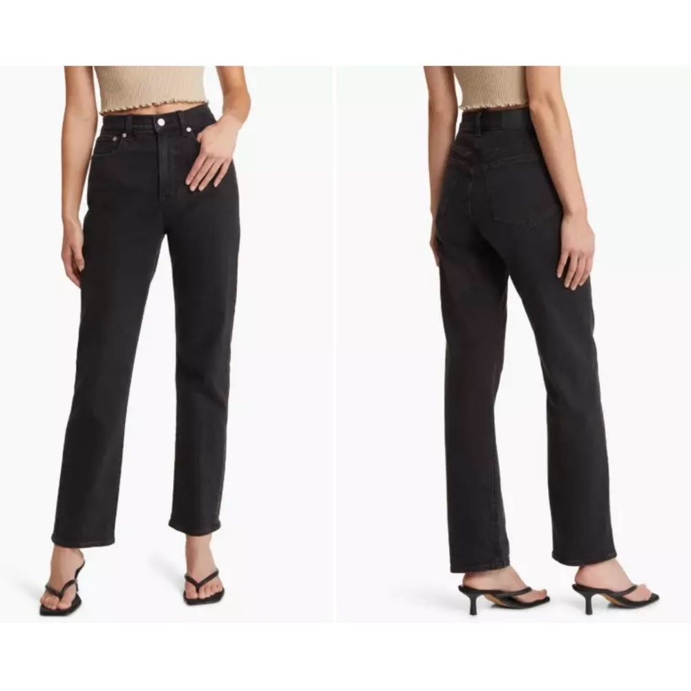 Madewell The Petite ‘90s Straight Jeans Black
